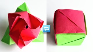 How To Make an Origami Magic Cube Rose | Origami Flower