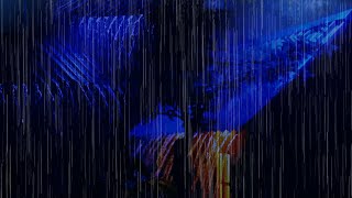 Relax to Gentle Rain Sounds for Sleeping \u0026 Thunderstorm on Metal Roof for Night Rest