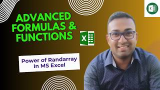 How to use Randarray Function in MS Excel? Advanced Formulas & Functions In MS Excel I #excel