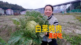 天氣冷，媳婦準備猪肉燉白菜，大家覺得怎麼樣