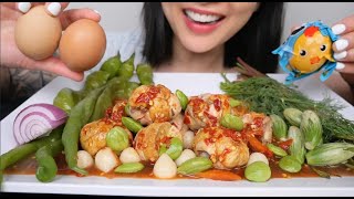 !! WARNING !! FERTILIZED CHICKNE EGGS (ASMR EATING SOUNDS) NO TALKING | SAS-ASMR