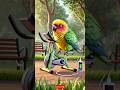 Parrot try to recharge phone’s battery #ai #animals #loveinshorts #funny #pet #cartoon #aistory