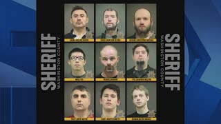 Nine men arrested during undercover child predator sting by Washington Co. Sheriff's Office