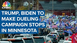 President Donald Trump, Joe Biden to make dueling campaign stops in Minnesota Friday