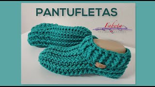 Pantufletas (una mezcla de pantuflas y chancletas), para tejerle a toda la familia