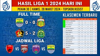 Hasil BRI liga 1 2024 Hari ini - Persib Bandung vs Bhayangkara FC - klasemen liga 1 Terbaru