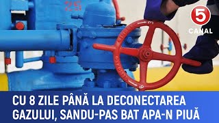 Cu 8 zile până la deconectarea gazului, Sandu-PAS bat apa-n piuă