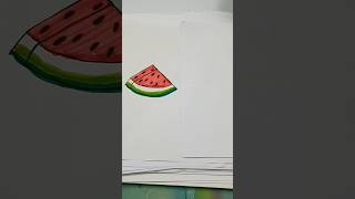 Watermelon 🍉🍉 drawing 🤩#youtube #shortsfeed #art #viralvideo #shorts