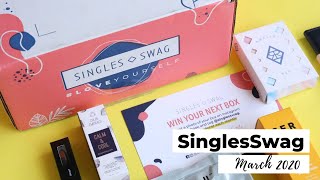 SinglesSwag Unboxing March 2020: Lifestyle Subscription Box