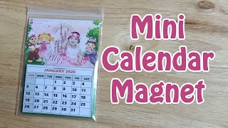 Magnetic Mini Calendar DIY Souvenir