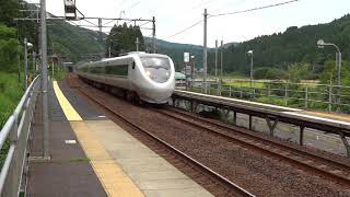 JR西日本 681系 特急しらさぎ7号 北陸線 南今庄駅 通過映像 2018.6.27