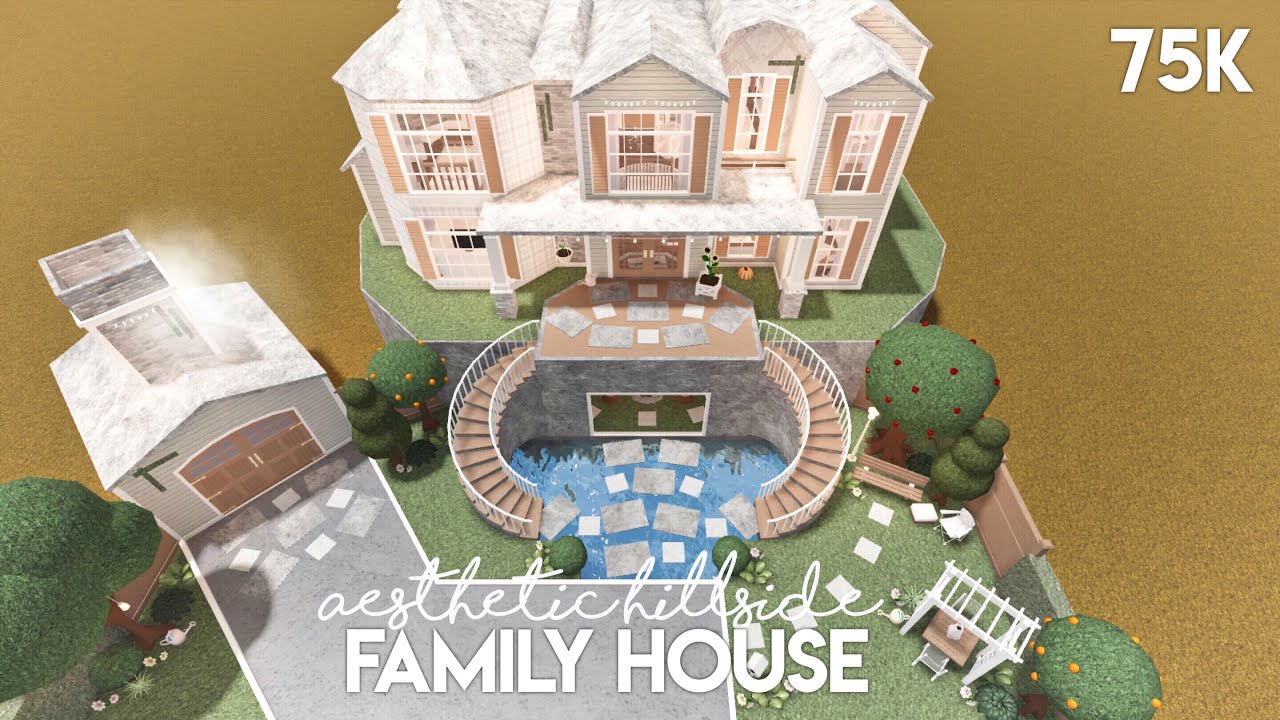 Aesthetic Family House Bloxburg Mansion Aesthetic Family House Bloxburg Mansion