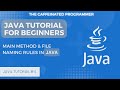 Understand what is public static void main in java | File naming rule
