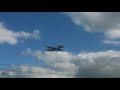 FLYBE embraer E175 landing at manchester airport.