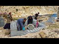 IRAN nomadic life | How Nader and his family make their water source | Nomadic lifestyle of iran🌊🚰⛰️