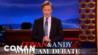 Whip Cam Debate: Santorum vs. Romney | CONAN on TBS