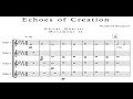 Echoes of Creation - Guitar Quartet Score Video