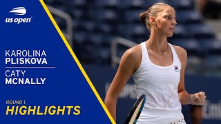 Karolina Pliskova vs Caty McNally Highlights | 2021 US Open Round 1