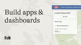 Build Powerful Maps & Dashboards Without Code