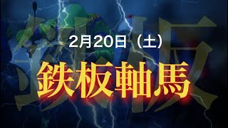 鉄板軸馬 ［24-11-7-12］2月20日（土）平場　鉄板　競馬予想