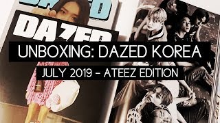 -`, UNBOXING: DAZED KOREA - ATEEZ EDITION (July 2019)