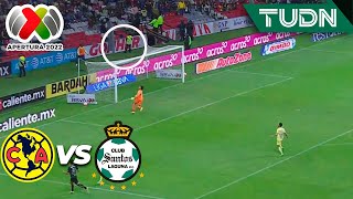 ¡De lado a lado! Probaron a Acevedo y a Ochoa | América 1-2 Santos | Liga Mx Apertura 22 -J5 | TUDN