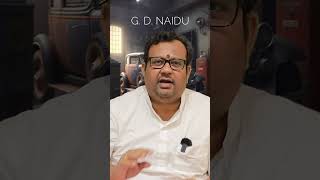 ஜி டி நாயுடு ஒரு சகாப்தம், #gdnaidu #shorts #hbd