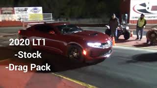 New 2020 Camaro LT1 Drag racing 1/4 mile