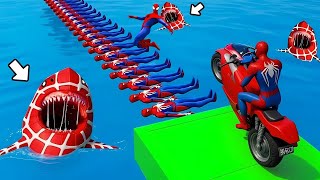 GTA V Mods Stunt Car Racing Challenge By SPIDER-MAN with cars!