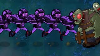 8 Giga-Football Zombies vs 1 Giga Gargantuar FIGHT // Plants vs Zombies