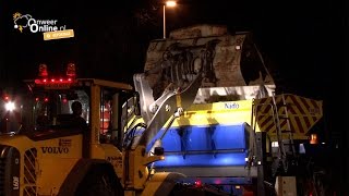 Strooiactie Rijkswaterstaat van begin tot eind / Schagen, Noord-Holland