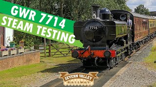 Steam testing GWR Pannier Tank 7714 | Severn Valley Railway