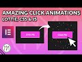 Add Animation on Button/Element Click with Lottie & Elementor CSS/JS - Tutorial 2024