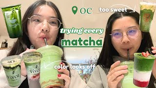 TRYING EVERY MATCHA IN OC (so you don't have to)