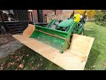 tractor bucket with leaf scooper