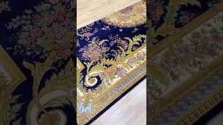 How to fold up a 9x12ft handmade traditional silk rug pattern oriental area silk rug for home decor