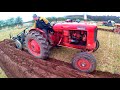 1957 1961 nuffield universal three 2.6 litre 3 cyl diesel tractor 35hp with ransomes plough