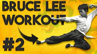 Real Bruce Lee Legs & Calves Workout 2: Front Hook, Side Kicks