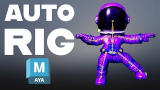 Quick Rig a Character in Autodesk Maya | Fast Auto Rig Tutorial