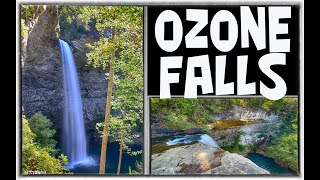 Ozone Falls, Tennessee 4K - Popular 110 foot Waterfall in Tennessee ( Go Pro 8 \u0026 Sony - FDR-AX53)