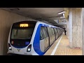 [4K]Bucharest Metro-CAF trains on M2:Constantin Brâncoveanu,Dimitrie Leonida & Aurel Vlaicu stations