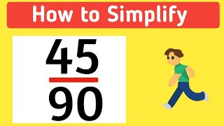 How to Simplify the Fraction 45/90 || 45/90 Simplified