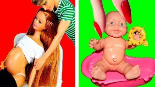 DIY BARBIE HACKS AND CRAFTS Making Pregnant Barbie, Miniature Baby and More Barbie Ideas