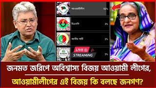 নতুন জরিপে রেকর্ড গড়লো আওয়ামী লীগ!! নির্বাচনের আগে এটা কিসের আভাস?? কি হতে চলেছে এই নির্বাচনে Live