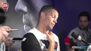 UFC 196 NATE DIAZ MMAnytt.se Exclusive - "I like his fighting style alot more than others"