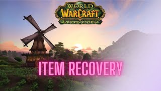 Wow Tbc Item Recovery Tutorial