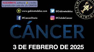 Horóscopo Diario - Cáncer - 3 de Febrero de 2025.