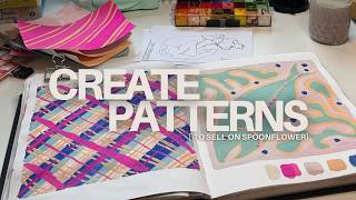 Create Gorgeous Patterns in Your Sketchbook and Sell them on Spoonflower