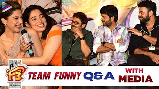 F3 Movie Trailer Celebrations Funny Q&A | Venkatesh | Varun Tej | Tamannaah | Mehreen | TFN