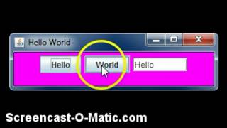 Java GUI hello world
